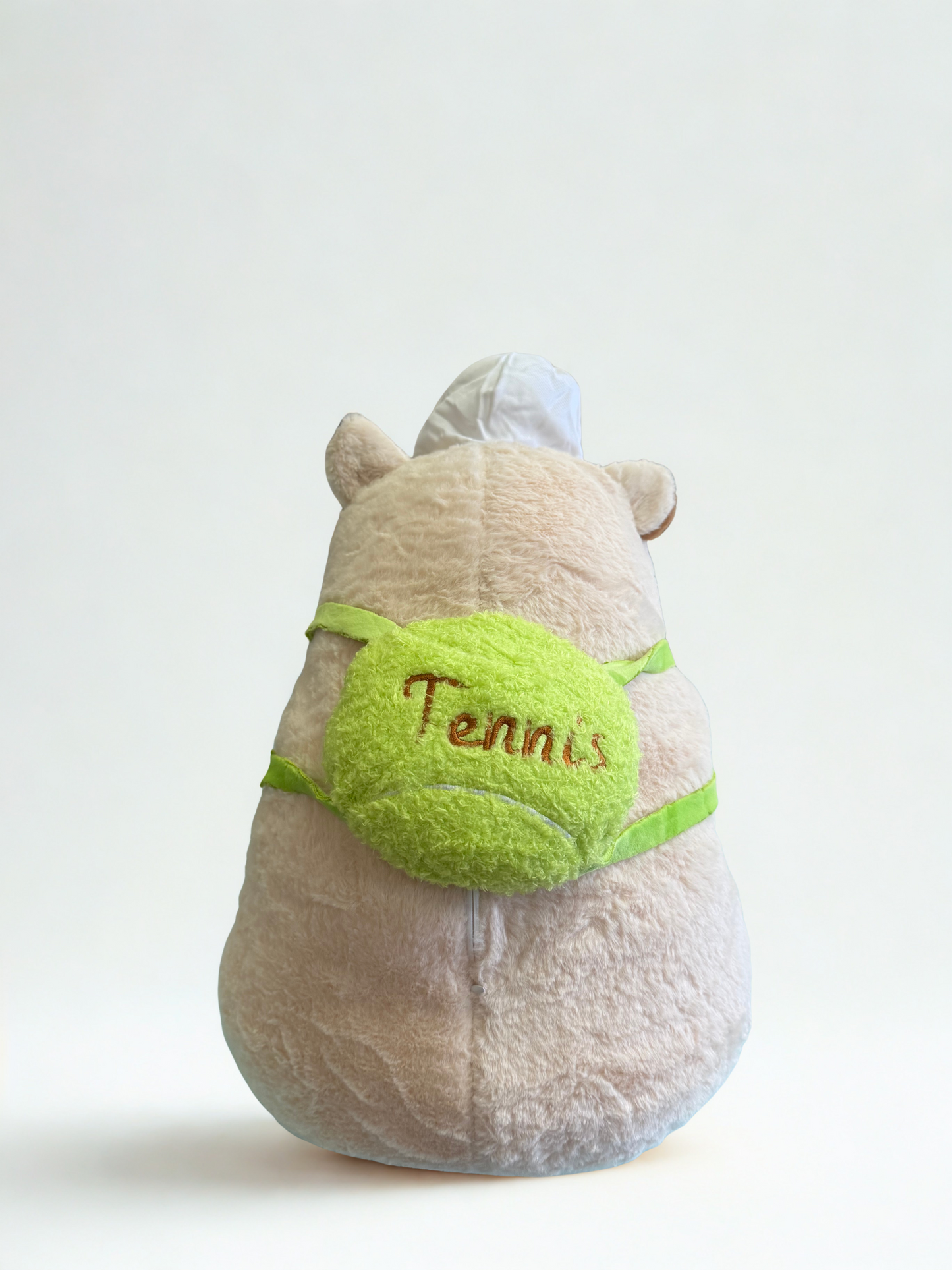 capybara collector series tennis - plush toy – soft green sports backpack